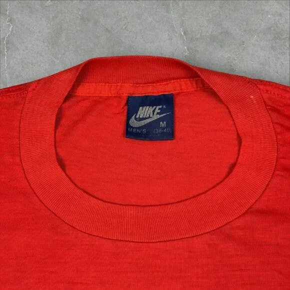 Vintage Original 1980’s Air Jordan Wings Logo Chicago Red Nike Blue Tag Shirt -M - Picture 4 of 8